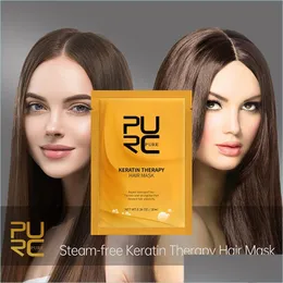 Shampoo Conditioner Purc Keratin Therapy Hair Mask For Argan Oil Repairs Damage Restore Soft Hairs Care Scalp Treatments Conditioner Dhye6