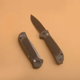 BM 9750 Mini Coalition Tactical Folding Knife Stonewashed Blade Titanium Alloy Handle Outdoor Camping Hunting Survival Pocket knifes EDC Tools