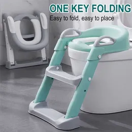 Sitzbezüge Upgrade Cusion Klappbares Töpfchen Baby Urinal Rückenlehne Trainingsstuhl mit Tritthocker Leiter für Kleinkinder Kindersichere Toilette 221101