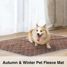 Autumn Winter Warm Dog Bed Kennels Mat Pet Cat Rug Thermal Washable Pad PS24