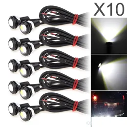 Luzes diurnos Runnung 10pcs/lote 9W 18mm LED diurno correndo branco 5730 Eagle Eye Car Fog Light DRL BB Signal de rotação RENTRO Backup Co DHLRC