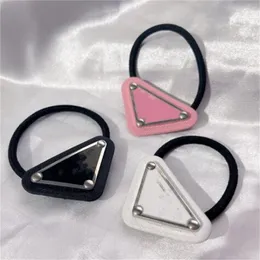 Designer triangular metal retro bandas de cabelo círculo para feminino de feminina elástica de cabelo de borracha de borracha