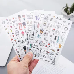 Opakowanie 6 arkusze/paczka zabawa żołnierze dekoracyjne naklejki papiernicze Naklejki do scrapbookingu DIY Diary Stick Etykieta Vintage