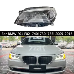 Bilstr￥lkastare Full LED -lampdynamisk streamer Turn Signal Front Light Assembly f￶r BMW F01 F02 740I 730I 735I LED -dagsljus