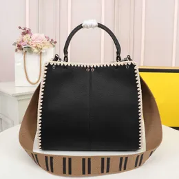 handbag Designer bags High Big Tote Crossbody Handbag Fashion Grain Calf Leather Bag Women Wide Shoulder Strap Ladies Medium Size