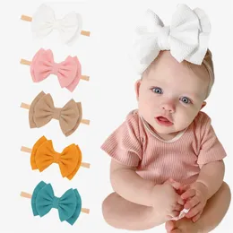 Bebek Kız Baş Bandı Bebek Saç Aksesuarları Bowknot Band Büyük Bowknot Yenidoğan Meatwear Tiara Headwrap Hediye Yeni yürümeye başlayan çocuklar bandaj kurdele