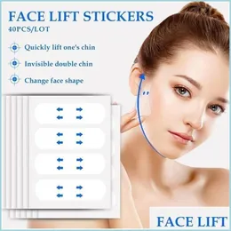 Altro Body Sculpting Slimming Waterproof Lasting V Face Makeup Nastro adesivo Invisibile Traspirante Lift Sticker Lifting Stringere Chi Dhu3S