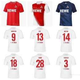22 23 2023 Soccer Cologne 15 Luca Kilian Maglie club 14 Jonas Hector 11 Florian Kainz 29 Jan Thielmann 7 Dejan Ljubic 13 Mark Uth Football Shirt Kits per fan dello sport