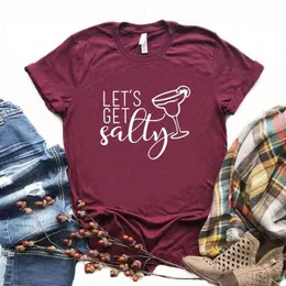 Låt oss få salt Cinco T-shirt de mayo tryck kvinnor hipster rolig t-shirt lady yong