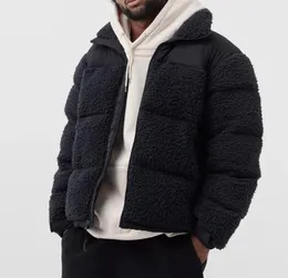 22FW Kış Yünleri Moda Tasarımcı Ceketler Erkekler İçin Kadınlar Kürk Mataplar Mektupları ile Parkas 3 Renkleri Sıcak Sokak Giyim M-3XL