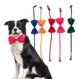 Dog Apparel Bow Tie Bowtie Butterfly Grooming Adjustable Puppy Ribbon Reusable Formal Necktie Strap For Cat Collar Pets Accessories