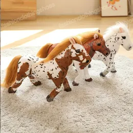 32cm karikatür simülasyonu sevimli at hayvanları doldurulmuş peluş oyuncak çocuklar için doğum günü hediyesi