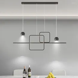 Pendelleuchten, moderne minimalistische LED-Deckenleuchten für Wohnzimmer, Bar, Esstisch, Dekoration, Glanz, Innenbeleuchtung