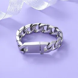 Chains Stainless Steel Cremation Bracelet With Shiny Urn Ashes Jewelry Adjustable Keepsake