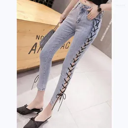 Women's Jeans Women's JUJULAND 2022 Women Plus Size Leggings High Waisted Workout Bandage Pocket Leggins Skinny Casual Female 6620