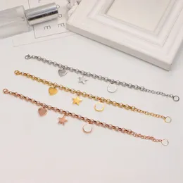 Роскошные дизайнеры Chain Bangle G Letter Bracelet Rose Gold Bracelets браслеты женские роскоши ювелирные украшения