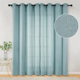 Curtain & Drapes Topfinel Solid Bedroom Curtains For Living Room Window Kitchen Modern Treatments Voile Custom Made