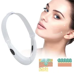 Domowy instrument urody EMS Podnoszenie twarzy urządzenie LED Pontoterapia Pon -Twarz Przechuszenie Wibracje Masr Double Chin V line Lift Belt Cellite J Dhtgq