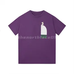 Luksusowa marka modowa Mens T Shirt Cat The Cat Print Okoła szyi Krótki rękaw Sumujący swobodny t-shirt Top Black White Purple Green Asian Size S-2xl