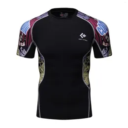 Herren T-Shirts Factory Custom Herren Fitness Gym Top Laufen Sport T-Shirt Bergsteigen Rashguard Quick Dry Tight Male Daily