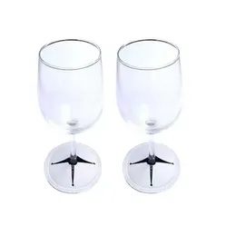 Sublimation Blank White Double Layer Wine Glass Coaster Neoprene Table Coasters Goblet Base Protector For Cups Bar Table Decor Accessories FY5594 SS1102