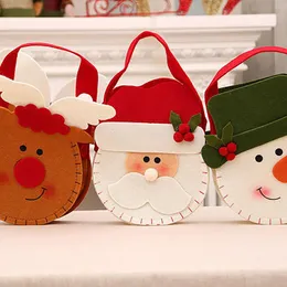 Decorações de Natal Meias penduradas Ornamentos Presente Papai Noel Snowman Snowlers Bolsa de doces Decoração de árvores de festas de natal