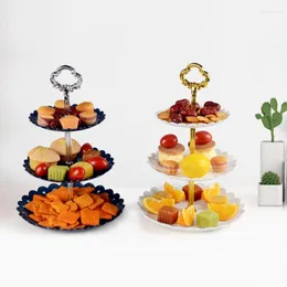 Plates 3 Tier Wedding Birthday Party Cake Plate Afternoon Tea Dessert Stand Tray Fruit