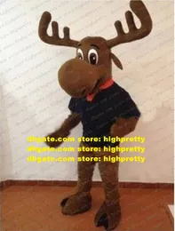 Reindeer Moose Elk Mascot Costume Wapiti Caribou Alces Deer Adult Preschool Education Commercial Street Performing Arts zz6626