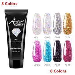 Nagelgel 15 ml gel nagel akryl glitter rosa vit klar uv led byggtips glid snabb f￶rl￤ngning polska 100 st sl￤pp leverans 2022 h dhq0c