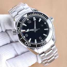 Mens Automatic Mechanical Watch 43.5mm Ceramic Case Ocean Wristwatch Steel Strap Life Waterproof Design Business Watches Montre de Luxe