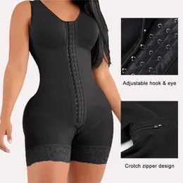 Womens Shapers Fajas Colombian Womens Wear Abnehmen Skims Butt Lifter Ganzkörperformer Bbl Tummy Control Bodysuit Schritt Reißverschluss Design XS 221102