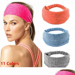 Saç Bandı Ter Bandı Erkekler Kadın Elastik Sport Saç Bantları Baş Band Yoga Kafa Headwear Headwrap Spor Saç Aksesuarları Güvenliği DHKI8