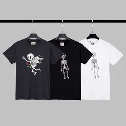 Męskie damskie projektant T-koszule Galeria Depts Modna moda Mały potwór róża czaszka anioł kość man man man man Wash Old High Street T-shirt