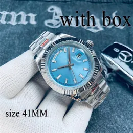 남성 여성 시계 디자이너 시계 운동 골드 sizie 41MM 904L 스테인레스 스틸 팔찌 사파이어 방수 손목 시계 echanical 시계