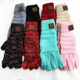 Спортивные перчатки CC вязаные перчатки с сенсорным экраном емкостные женские зимние теплые шерстяные перчатки противоскользящие вязаные телепальцы рождественские подарки 2022