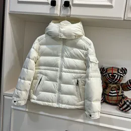 2022 Designer Winter Down Coat Boys Girls Downs Jackor Baby Button Zipper Brev 3-12 år Fashion Kids Designer Coats Woolen Warm Snows Duit Hooded Ytterkläder Långt