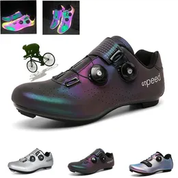 Обесцвечивая туфли MTB кроссовки для кроссовки Man Mountain Bike Spd Cleats Road Bicycle Sports Sport