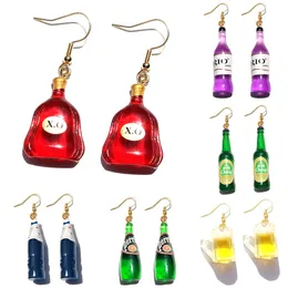 Stud Earring For Women Resin Drop Custom Made Handmade Cute Girls Gift Eardrop Wine Beer Drink Dangle Earrings Delivery 2022 Smtgs