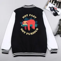 Men's Jackets Jsut Sleeping Not Fat Furious Prints Man Long Sleeves Street Fashion Clothing Creative Oversize Sweatshirt Men Baseball Suit