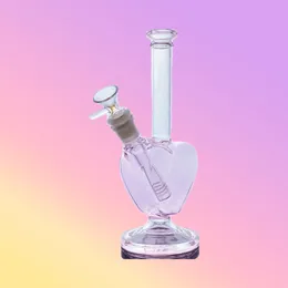 Love w kształcie szklanego papierosowego pistoletu wodnego Bong Bong Wiertliwość Dab Rig Hay Vap Bong Paling Akcesoria