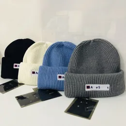 beanie designer bonnets d'hiver bonnet tricoté pour hommes et femmes casquettes de crâne de mode lettres chapeaux de rue visage souriant cap couleurs disponibles 230g