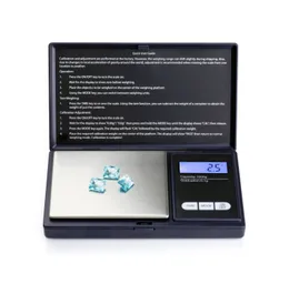 Mini digitala skalor 100g/200g/300/500g 0,01/0,1 g köksskalor Hög noggrannhet Bakgrundsbelysning Elektrisk ficka för smycken Gramvikt
