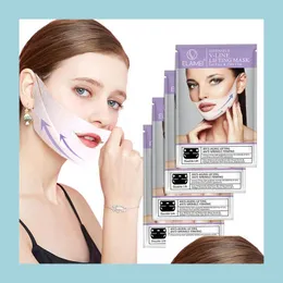 Other Skin Care Tools Elaimei Vshaped Ear Loop Style Facial Mask 3D Vline Lifting Firming Face Tighten Chin Cheek Reduce Puffiness 4 Dhumz