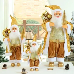 Decorações de Natal 2022 anos Big Santa Claus Doll Children Children Gift Tree for Home Wedding Party Supplies 40/60/80cm 1pcs