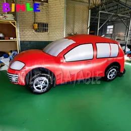 Customize life size 4mL giant Inflatable Car modelarge flying helium balloon Floating racing automobile For Advertising