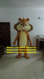 Brown Squirrel Mascot Costume Adult Cartoon Character Outfit Suit Canvass Business Orders Anime Suit Art Show ZZ7886