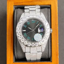 Wristwatches Diamond Watch Automatic Mechanical Mens Watch 42mm Sapphire Stainls Steel Case Life Waterproof Montre De Luxe Men Busins Wristwatch