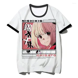 Herren T-Shirts Lycoris Recoil Kleidung Kleidung Männlich Y2k Vintage Anime Grunge T-Shirt Grafik
