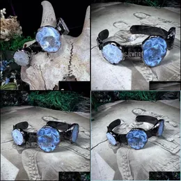 Bangle Bangle Witch Jewelry Triple Druzy Geode Electroformed Justerbar BangleBangle Drop Delivery 2022 Armband DH6O1