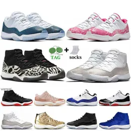 2023 11S Domande da donna Basketeball Scarpe Authentic Jumpman 11 classico Snakes Vintage Snakeskin Blue Bight Bight Bone Nuovo istinto animale Cool Greyjordon Jordab